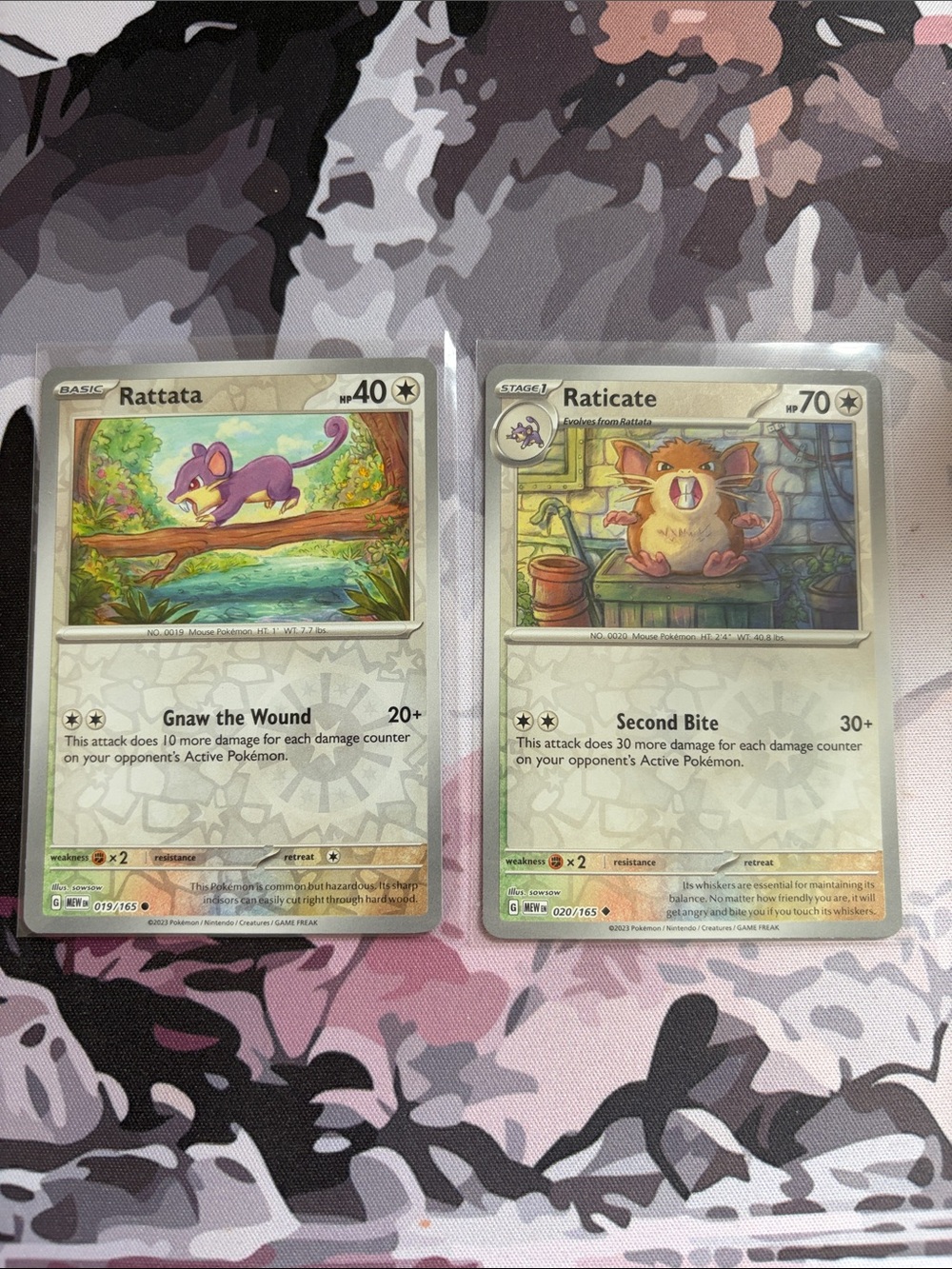 Rattata Raticate Reverse Holo Pokemon 151 Evolution Pokémon Card Lot TCG ✨5/$25✨